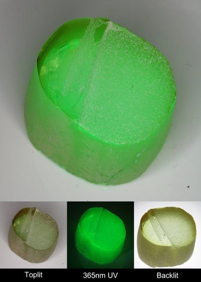 Yellow Spinel, Djeva Magnanese Spinel with Green Fluorescence