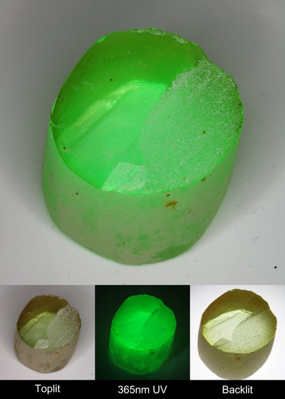 Yellow Spinel, Djeva Magnanese Spinel with Green Fluorescence