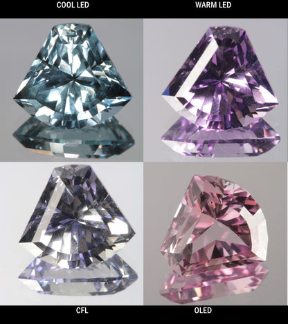 Faceted Color Change Sapphire Large Arc Gem