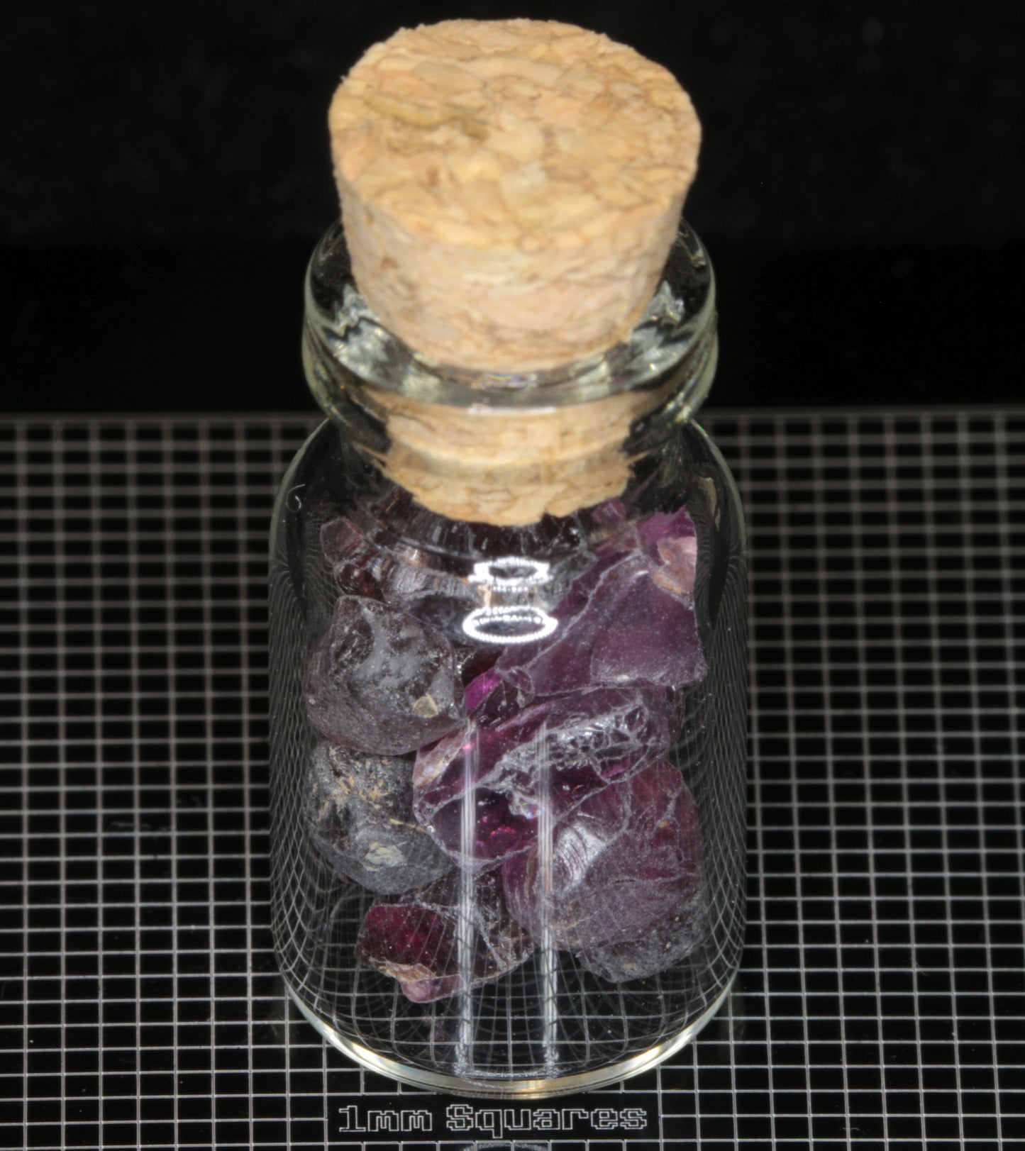 Gem Vials: Natural Kornerupine, Garnet, and Tunduru stones, mixed Popout Stones and Pearls