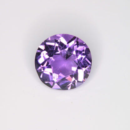Faceted Hydrothermal Amethyst Round Gemstone