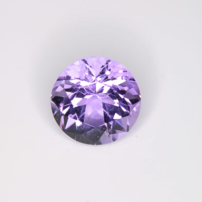 Faceted Hydrothermal Amethyst Round Gemstone