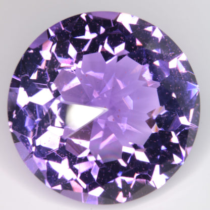 Faceted Hydrothermal Amethyst Faceted Dome Round Gemstone