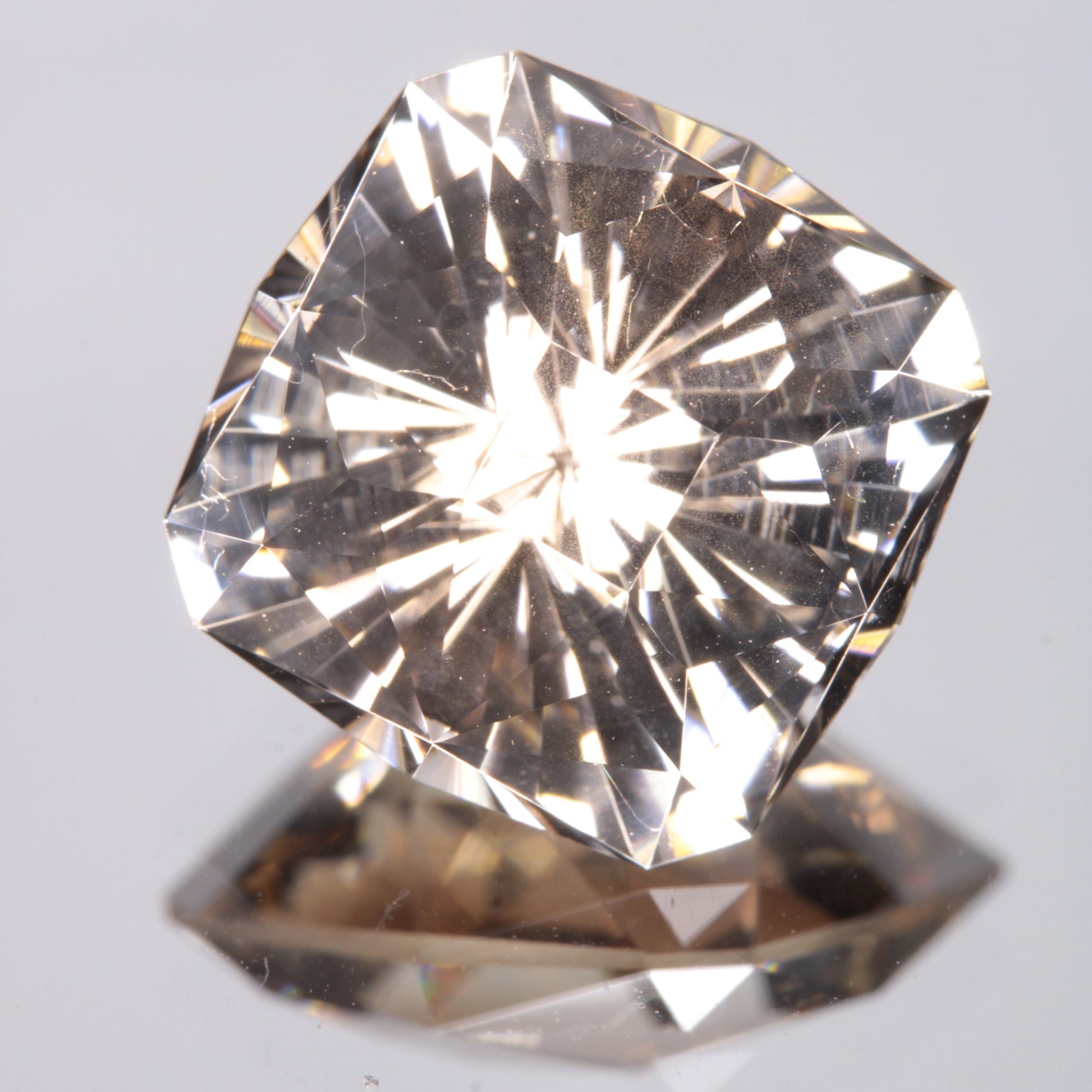 Faceted Yellow Cushion Fancy Sapphire Gem