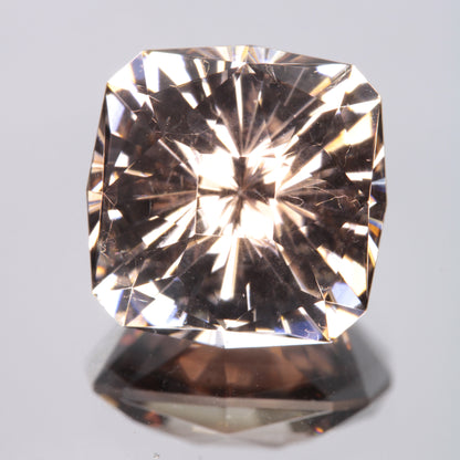 Faceted Tan Cushion Fancy Sapphire Gem