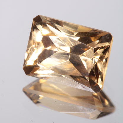 Faceted Golden Rectangle Fancy Sapphire Gem