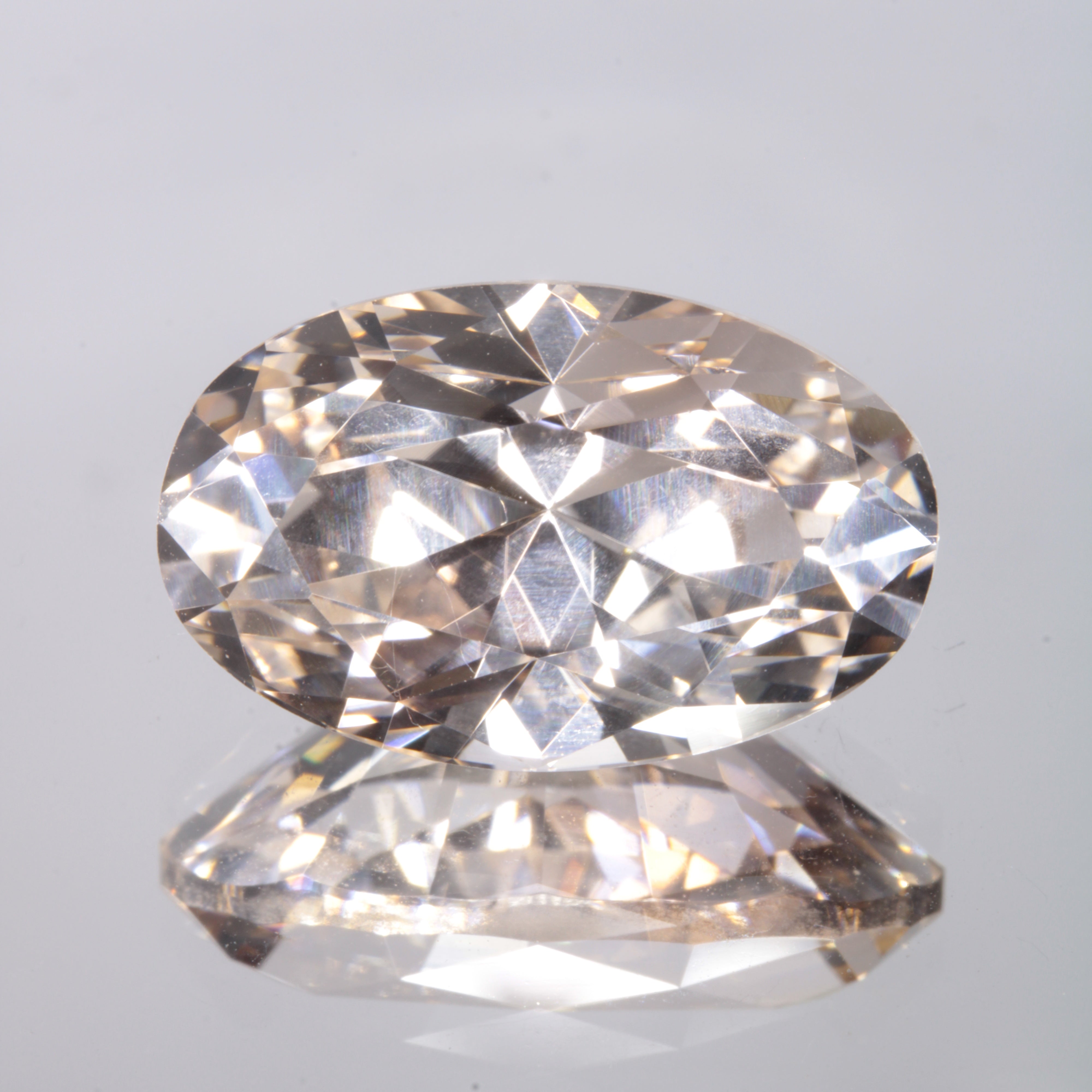 Faceted Yellow Oval Fancy Sapphire Gem