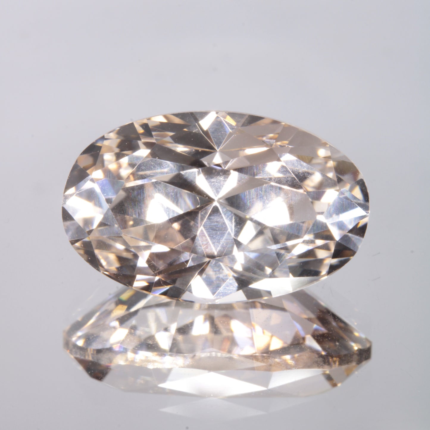 Faceted Yellow Oval Fancy Sapphire Gem
