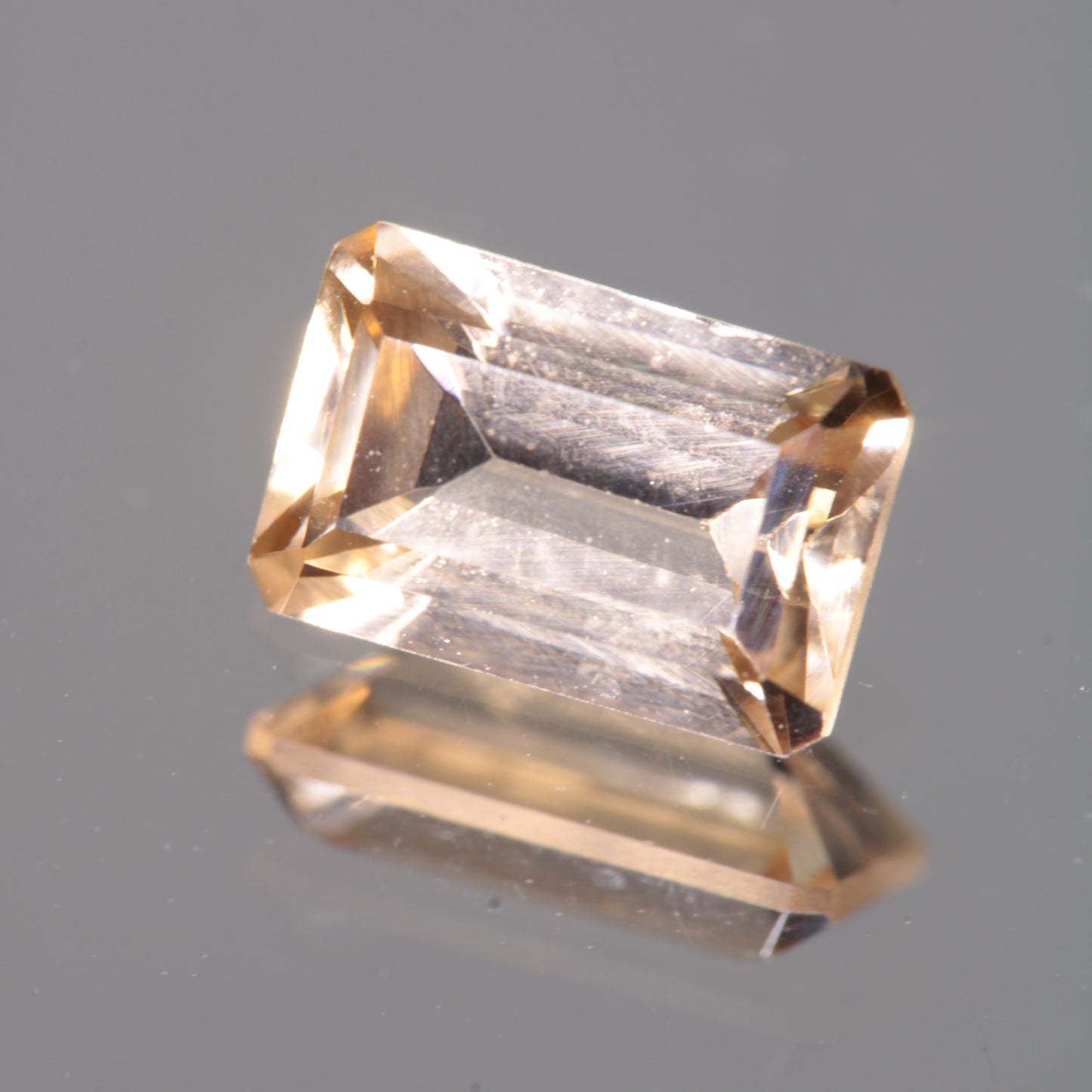Faceted Golden Rectangle Fancy Sapphire Gem
