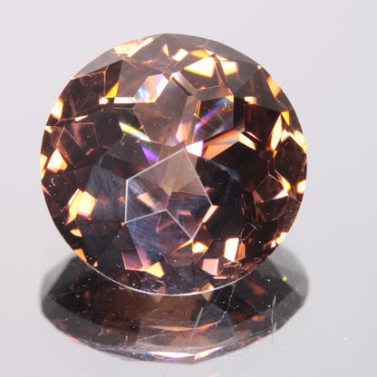 Faceted Smoky Sapphire Round Fancy Sapphire Gem