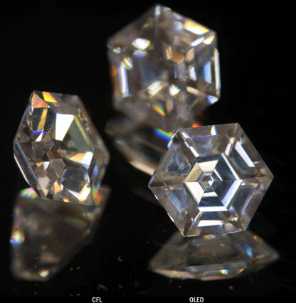 Faceted Hexagon Tantalia Gemstone