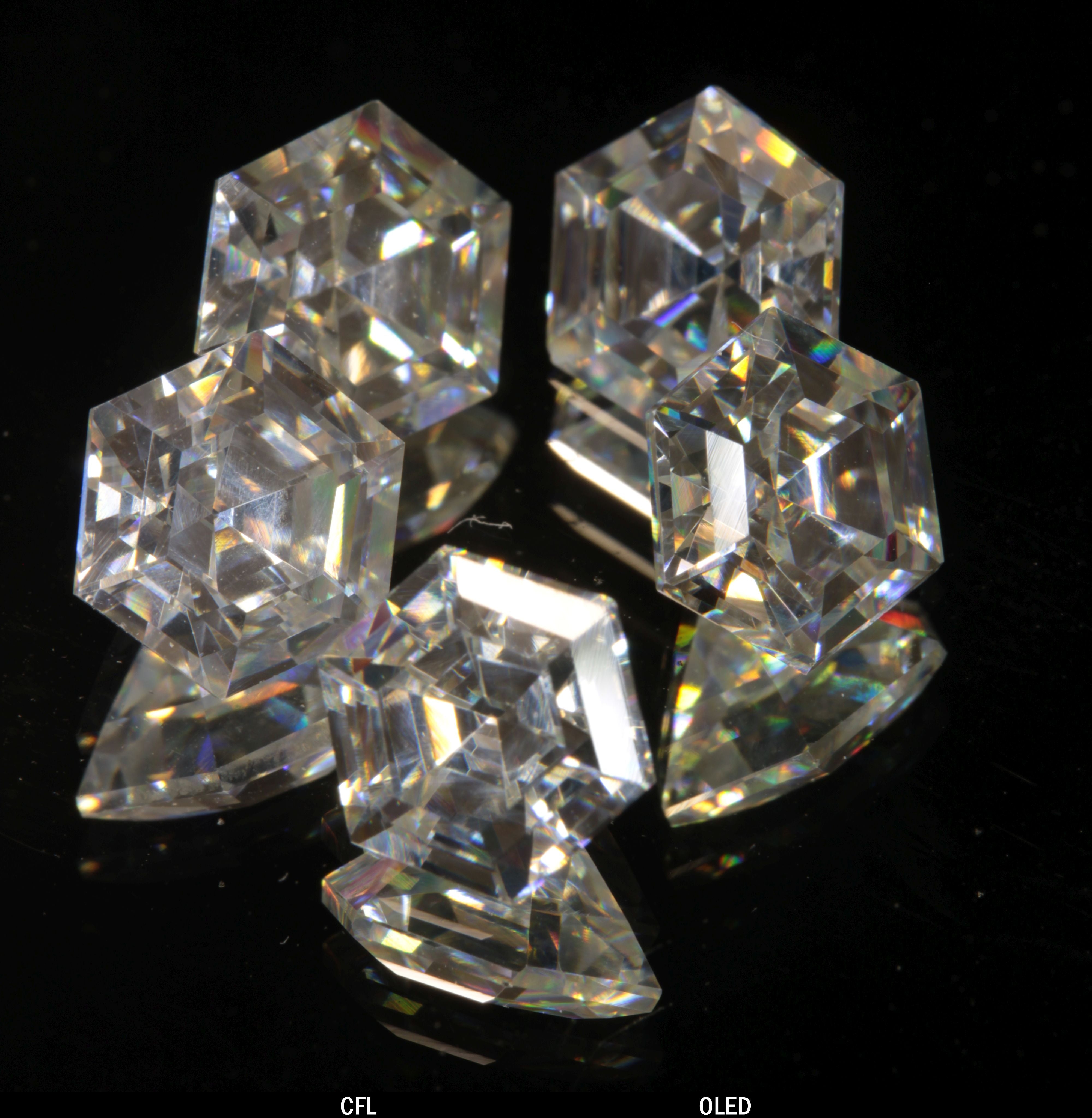 Faceted Hexagon Tantalia Gemstone