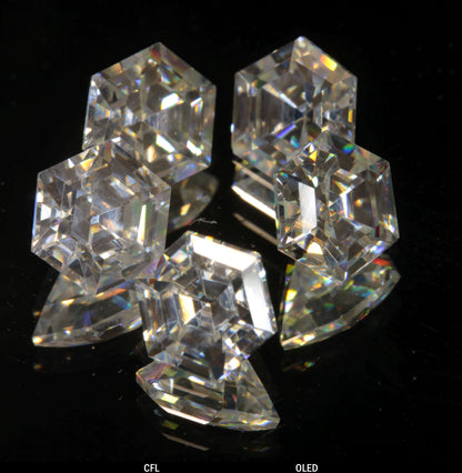 Faceted Hexagon Tantalia Gemstone