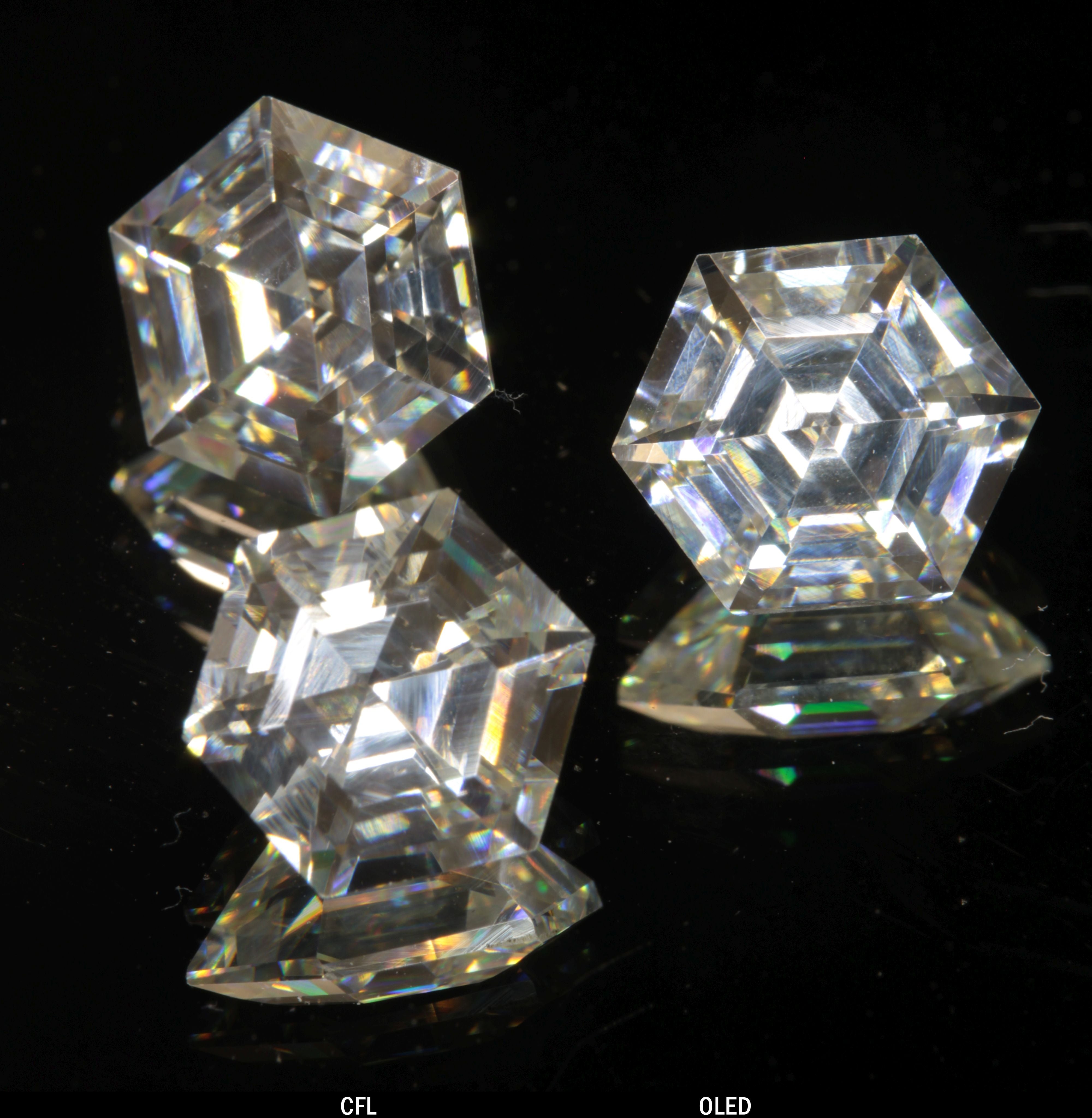 Faceted Hexagon Tantalia Gemstone