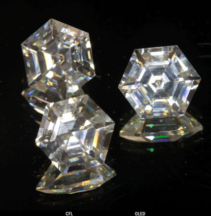 Faceted Hexagon Tantalia Gemstone