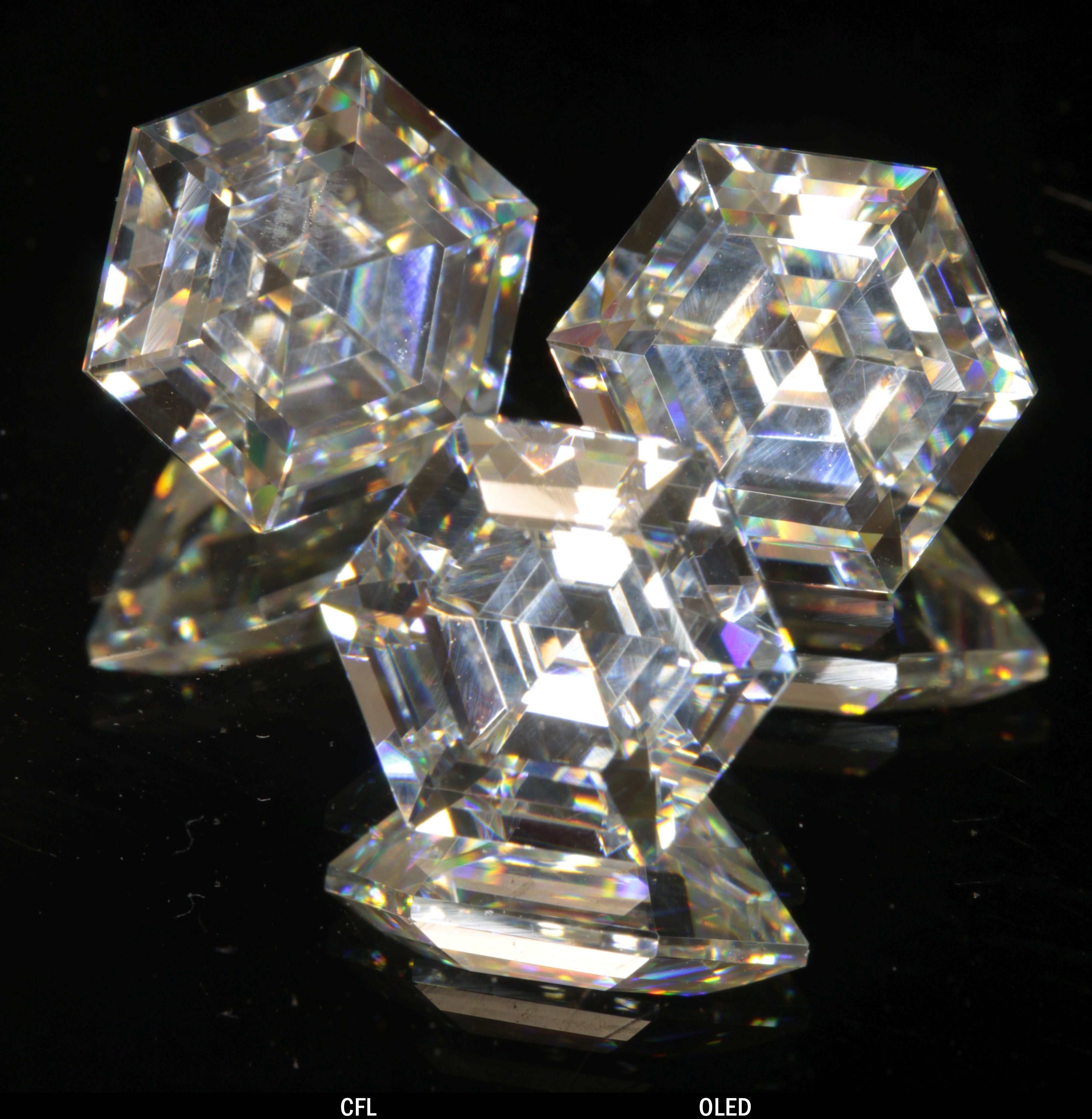 Faceted Hexagon Tantalia Gemstone