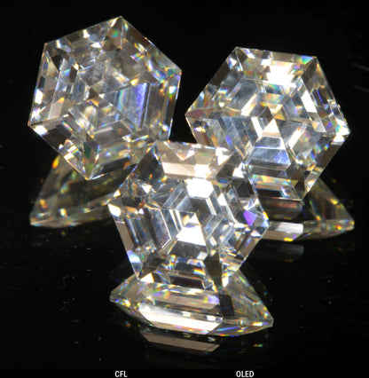 Faceted Hexagon Tantalia Gemstone