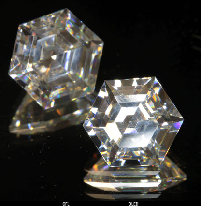 Faceted Hexagon Tantalia Gemstone