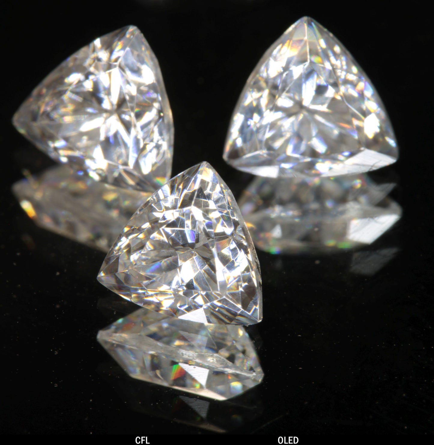 Faceted Trillion Tantalia Gemstone