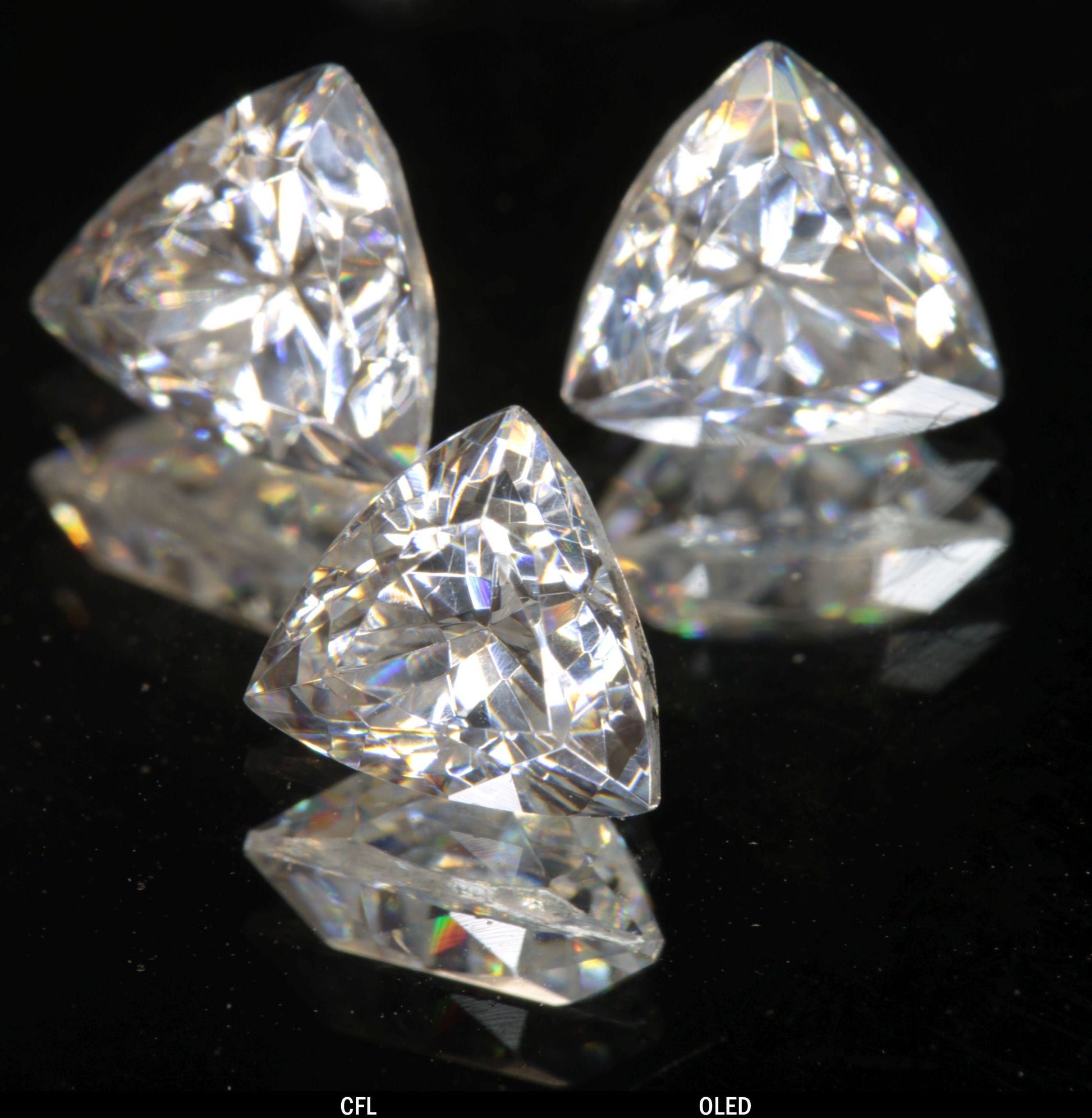 Faceted Trillion Tantalia Gemstone