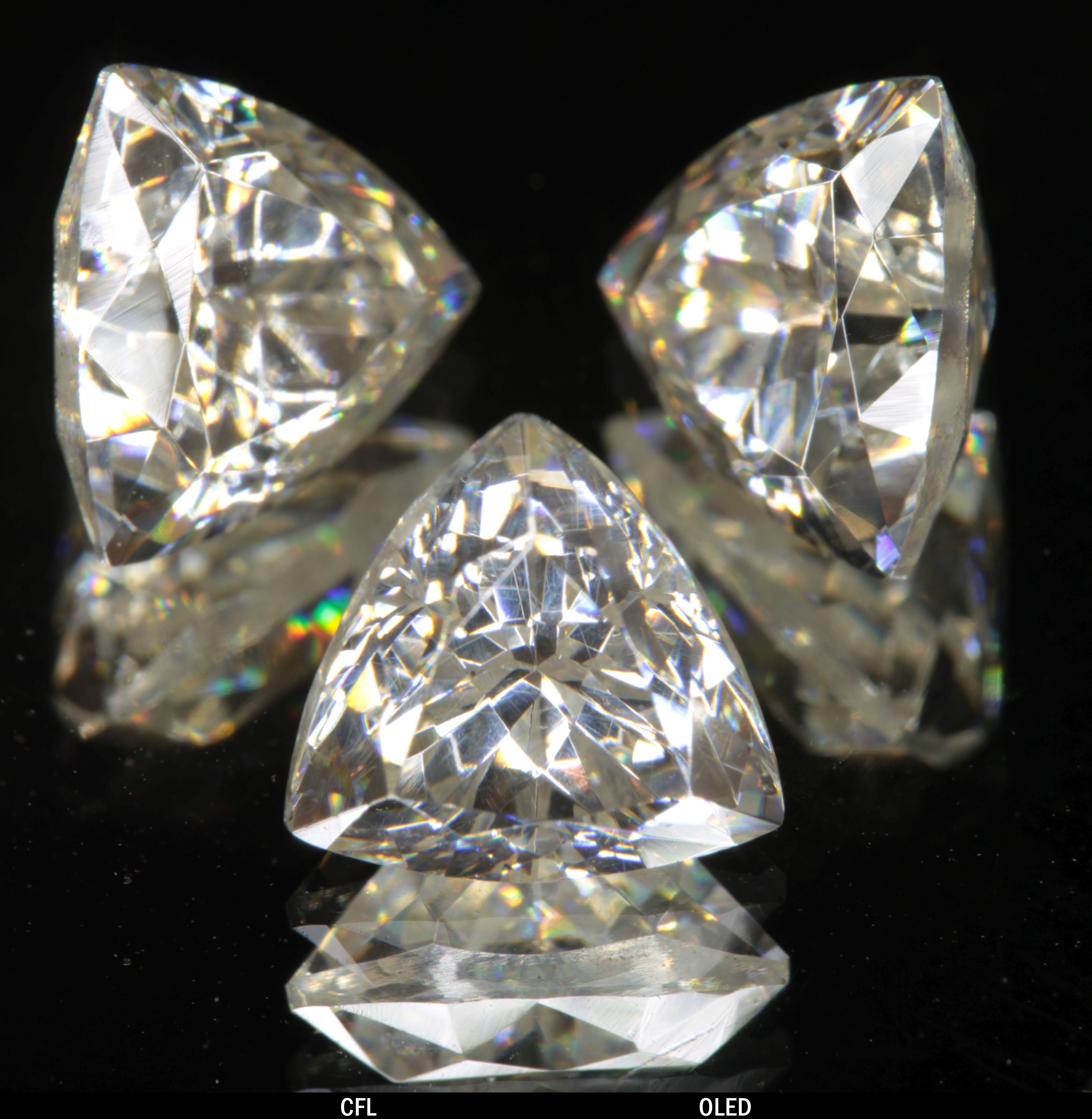 Faceted Trillion Tantalia Gemstone