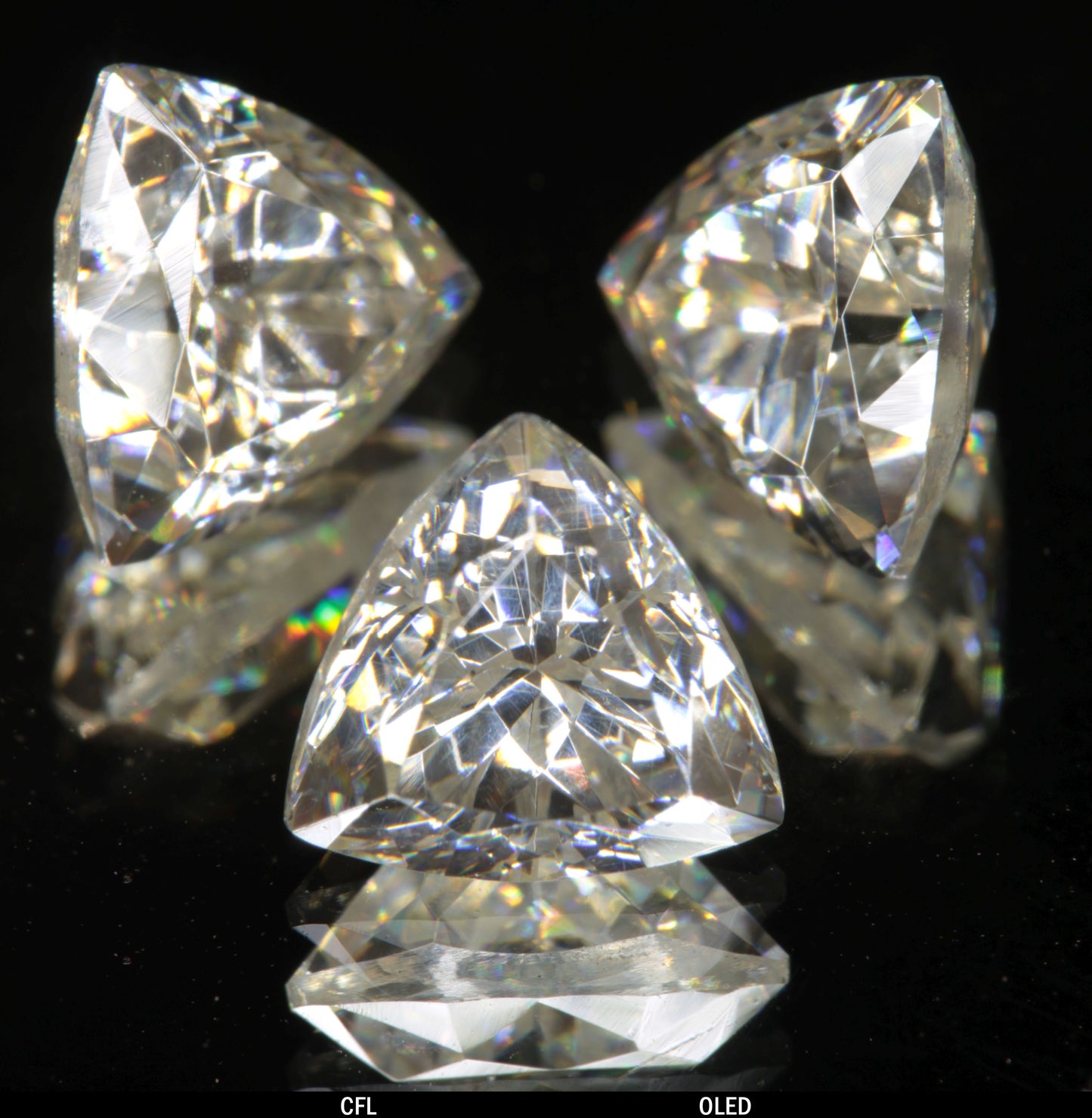 Faceted Trillion Tantalia Gemstone