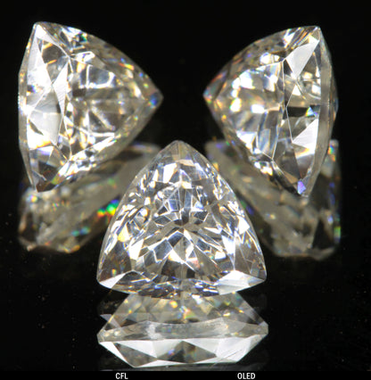 Faceted Trillion Tantalia Gemstone