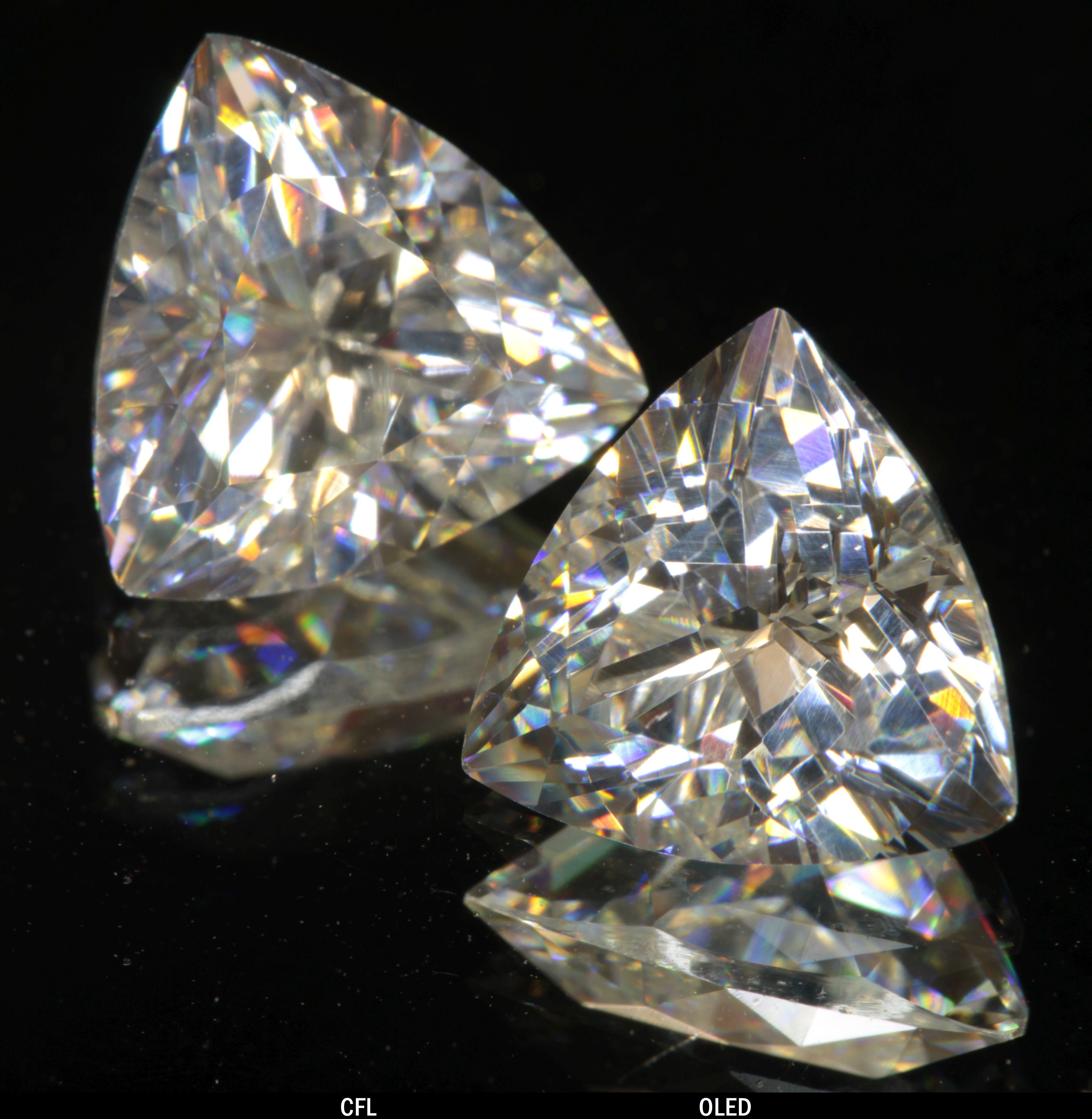 Faceted Trillion Tantalia Gemstone