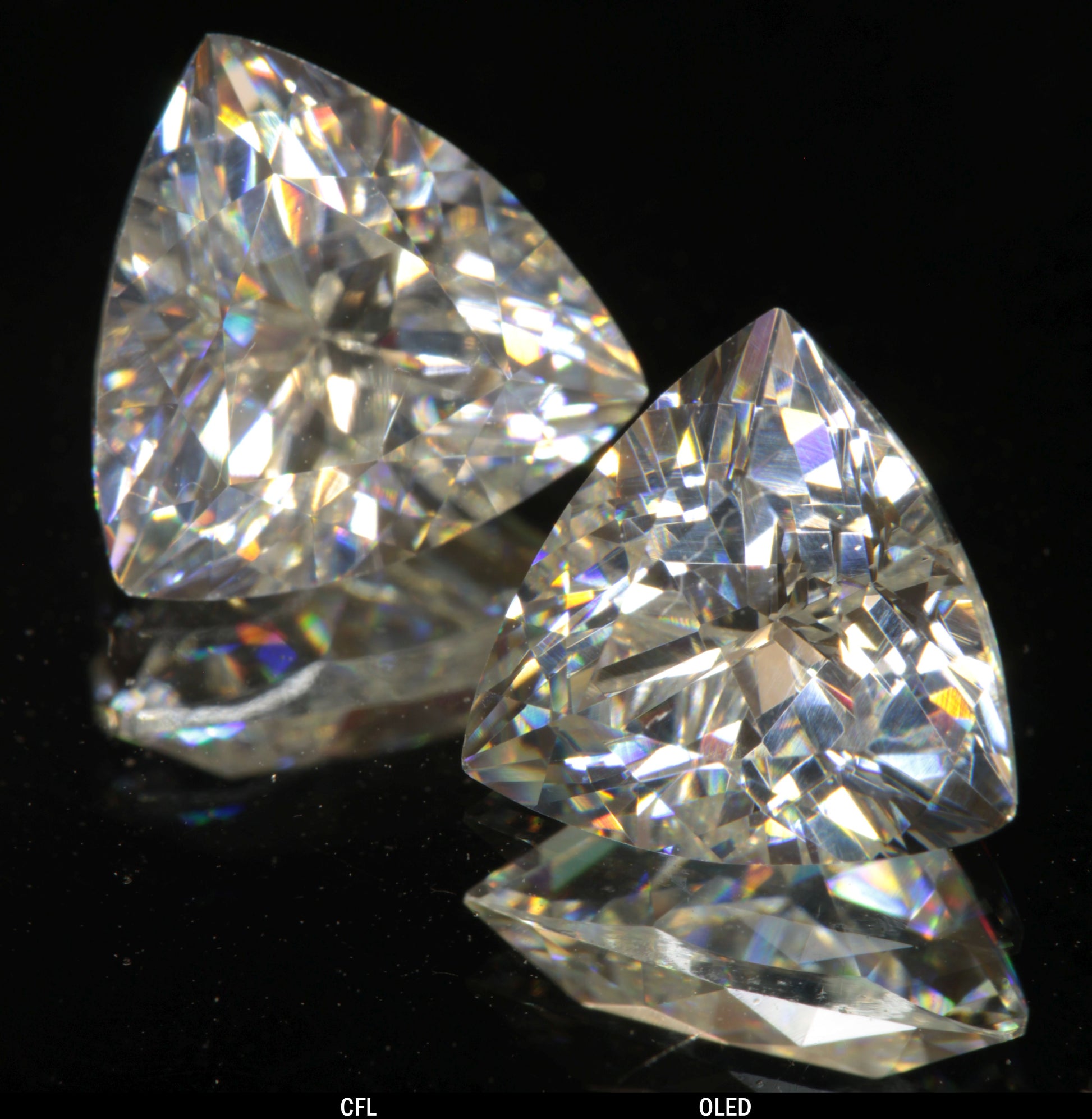 Faceted Trillion Tantalia Gemstone