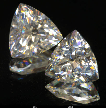 Faceted Trillion Tantalia Gemstone