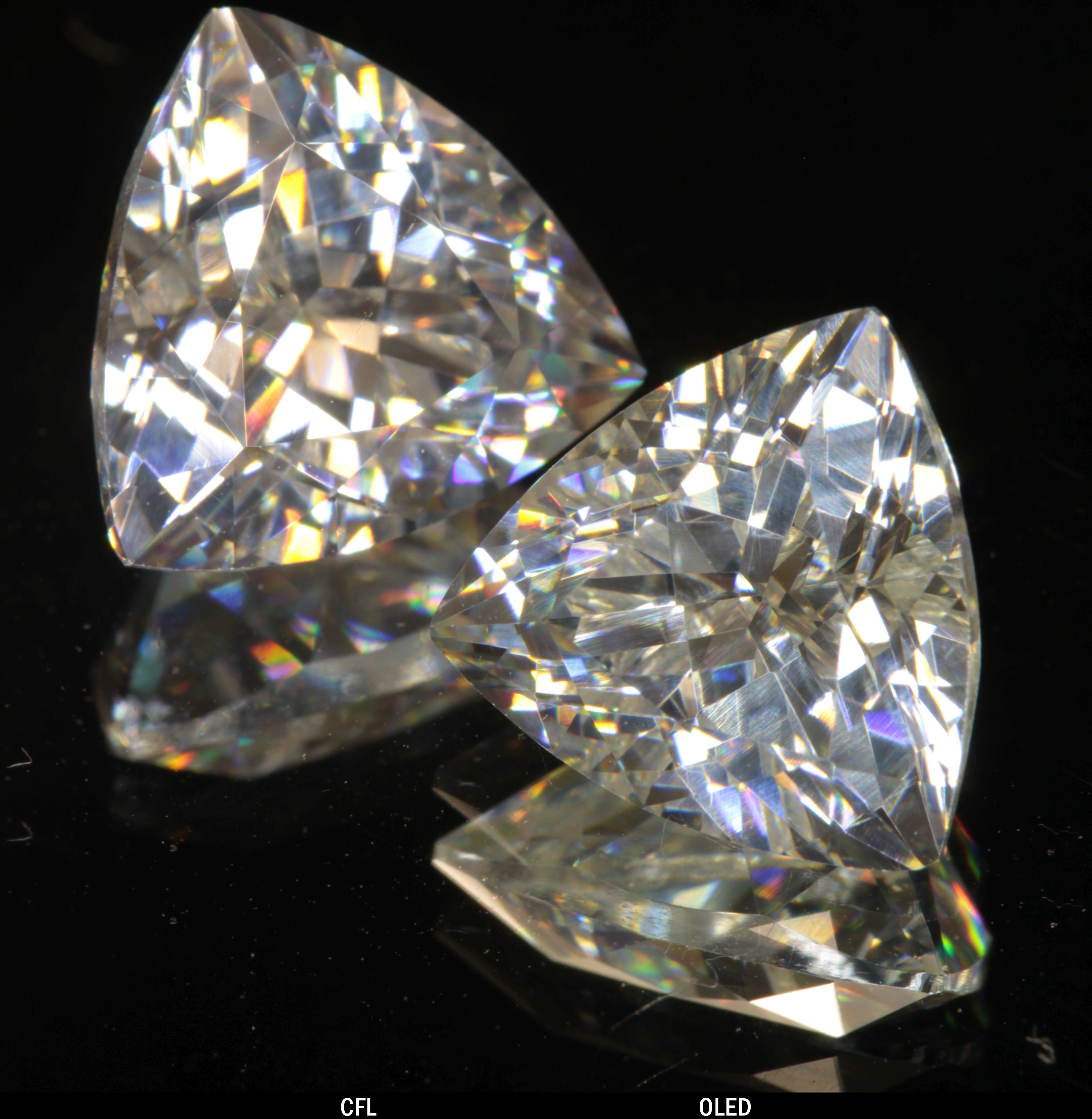Faceted Trillion Tantalia Gemstone