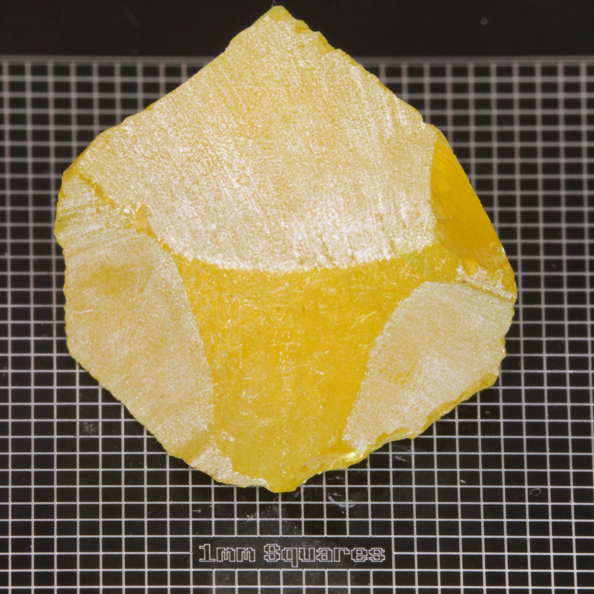 rough Ce/Nd YAG Rough gemstone sized for USFG single stone competition 2026