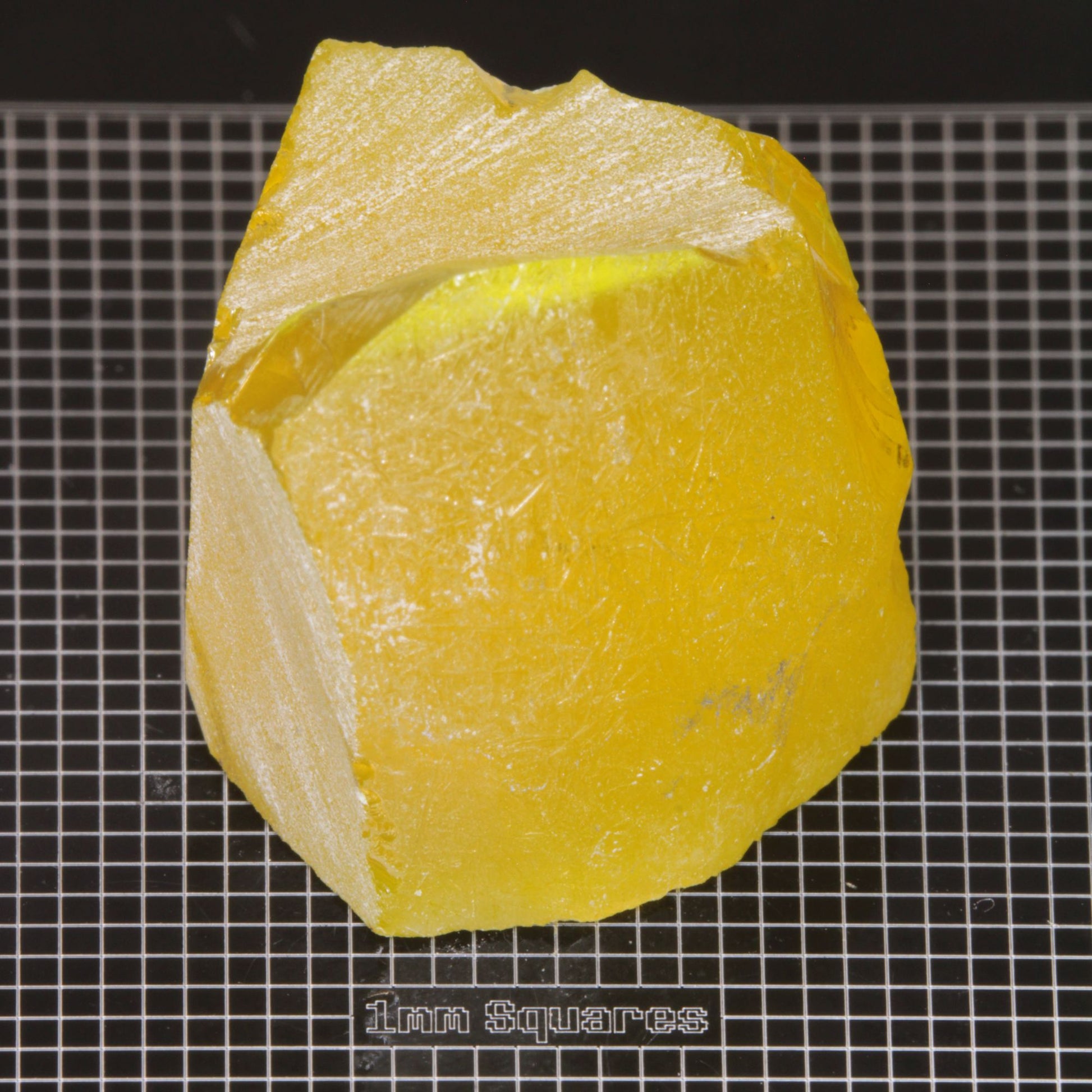 rough Ce/Nd YAG Rough gemstone sized for USFG single stone competition 2026