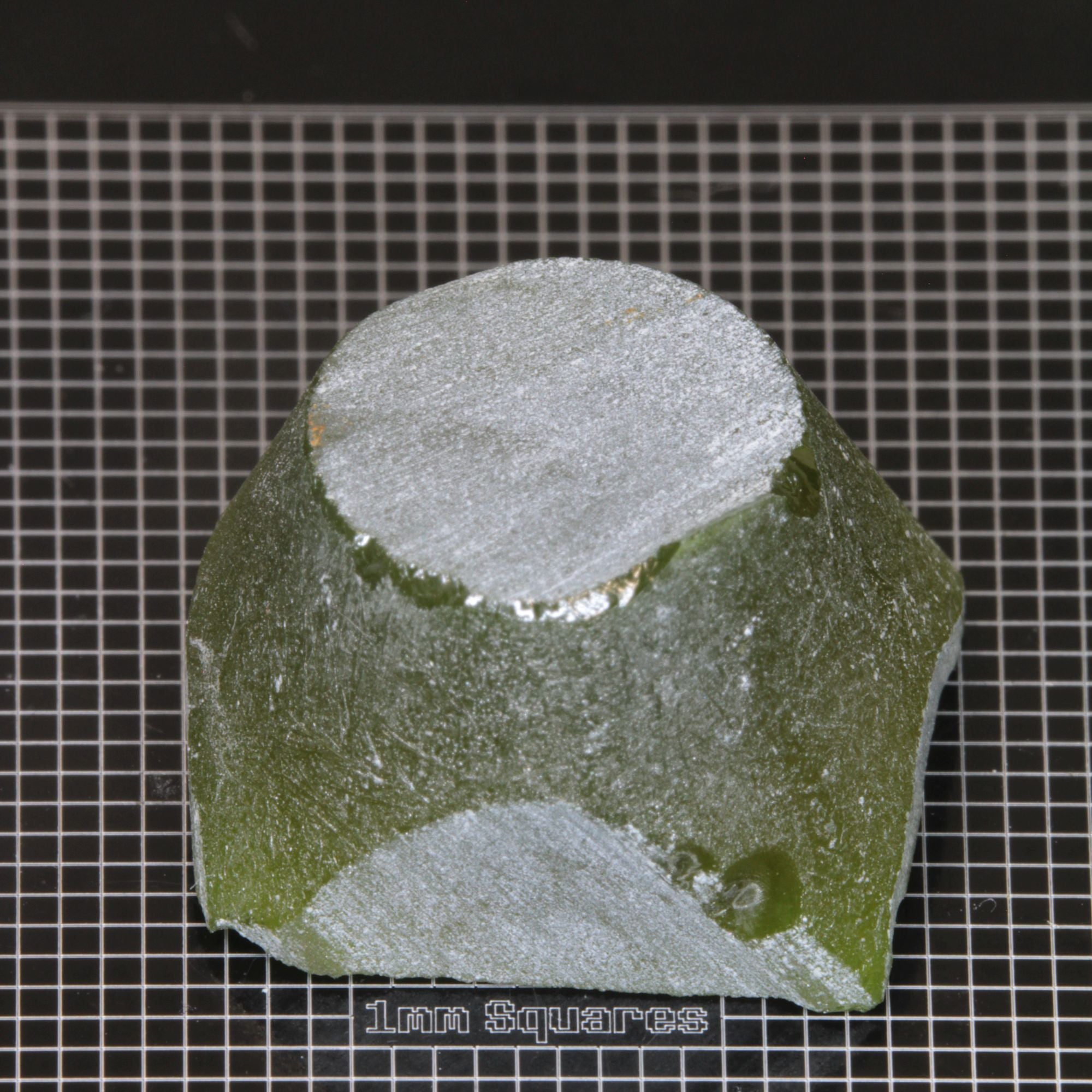 rough Ce/Nd YAG Cone End gemstone sized for USFG single stone competition 2026