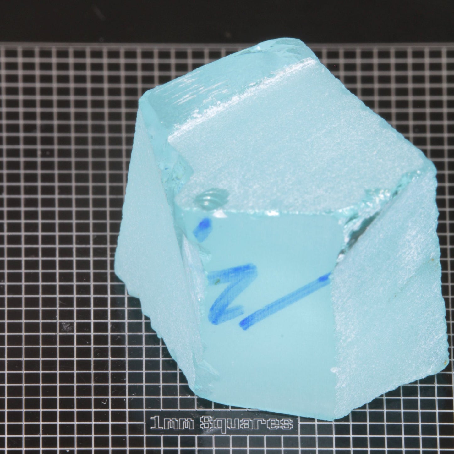 rough Yb:YAG Rough gemstone sized for USFG single stone competition 2026