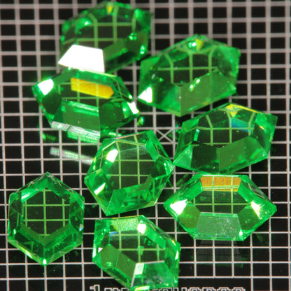 Green Vanadium YAG Retrohex Gemstones