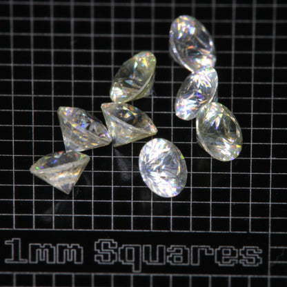 Lab Wakefieldite Calibrated Loose Gems aka Yttrium Orthovanadate Nd:YVo4