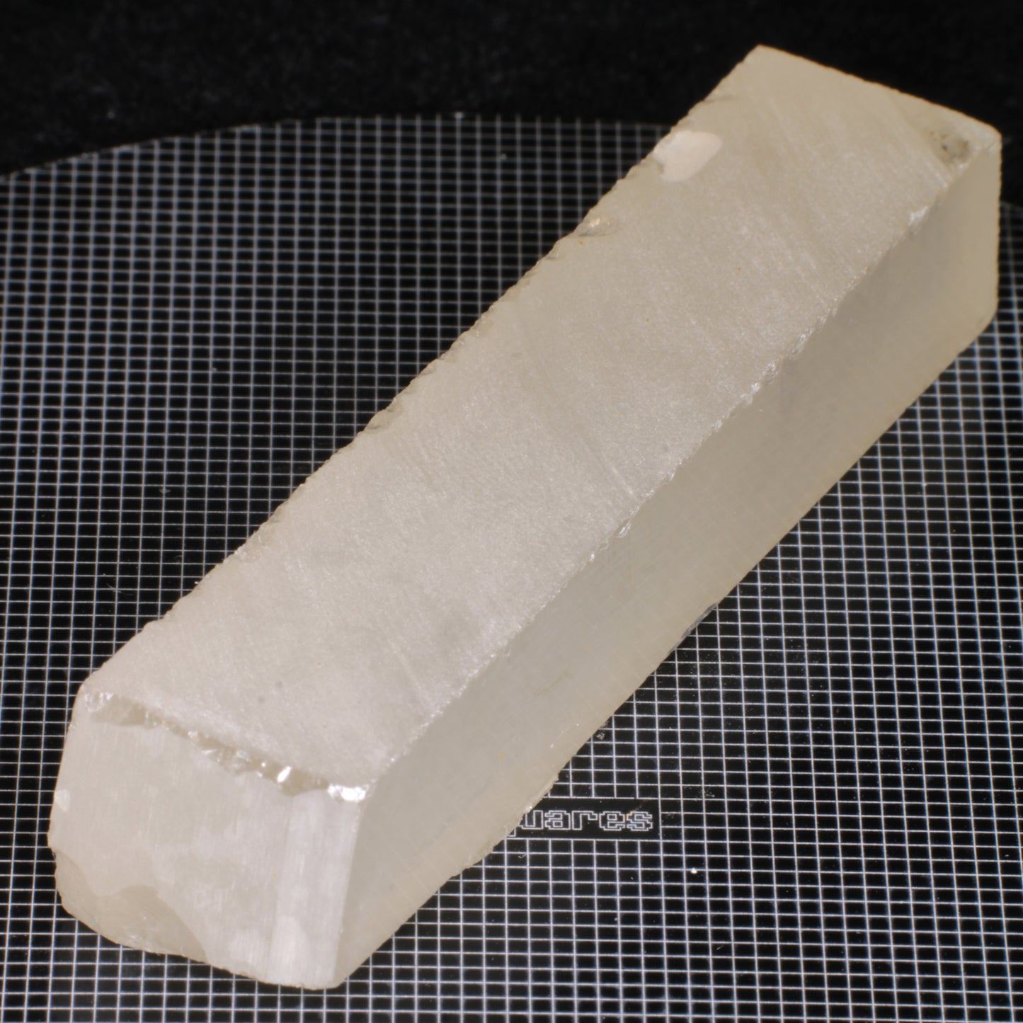 rough Long White Moissanite gemstone