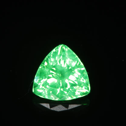 Faceted Vanadium YAG, Vivid Green Laser Garnet, YAG:V