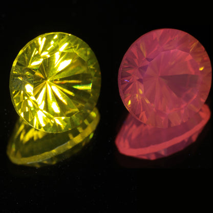 Calibrated Fantasy Cut Laser Garnets, Neodymium and Cerium YAG