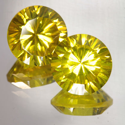 Calibrated Fantasy Cut Laser Garnets, Neodymium and Cerium YAG