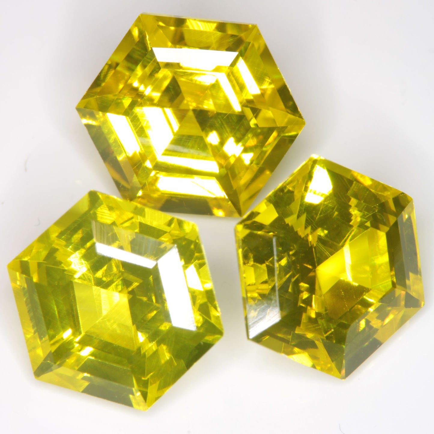 Golden Laser Garnet Faceted Stones, Ce+Nd YAG