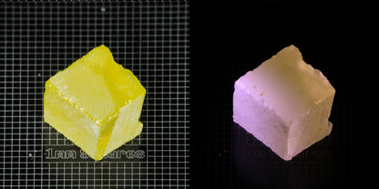 Ce/Nd YAG Block (Pink Glow) rough for gem cutting