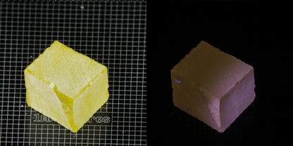 Ce/Nd YAG Block (Pink Glow) rough for gem cutting