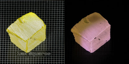 Ce/Nd YAG Edge (Pink Glow) rough for gem cutting