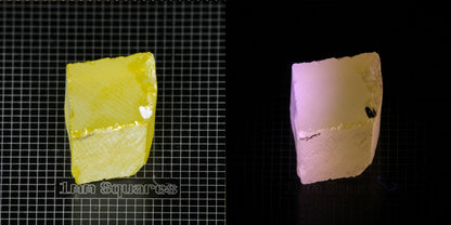 Ce/Nd YAG Edge (Pink Glow) rough for gem cutting