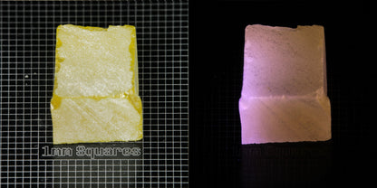 Ce/Nd YAG Block (Pink Glow) rough for gem cutting