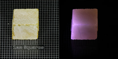 Ce/Nd YAG Block (Pink Glow) rough for gem cutting