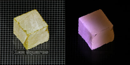 Ce/Nd YAG Block (Pink Glow) rough for gem cutting
