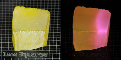 Ce/Nd YAG Block (Pink Glow) rough for gem cutting